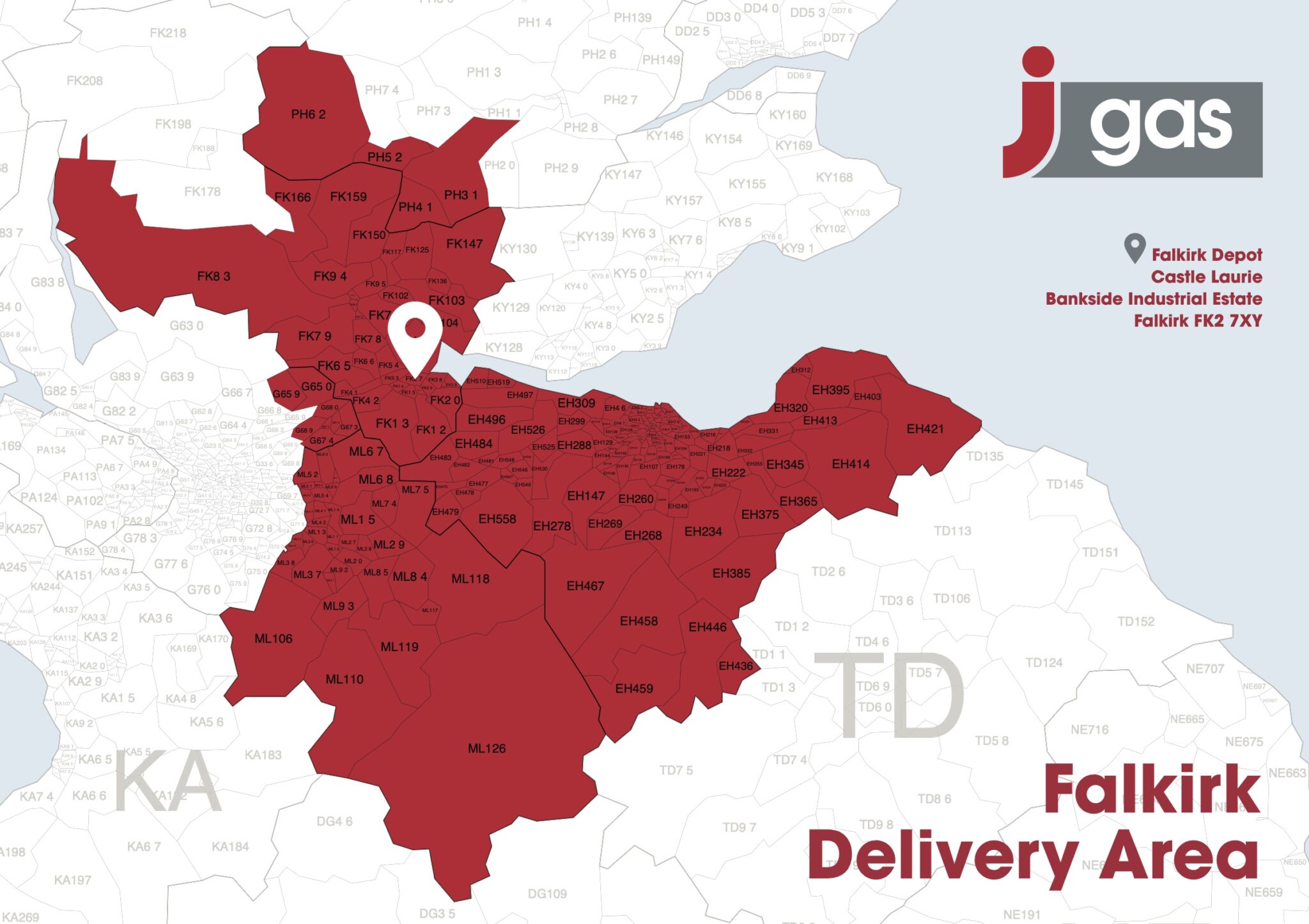 J Gas A1 Map (Falkirk) Proof